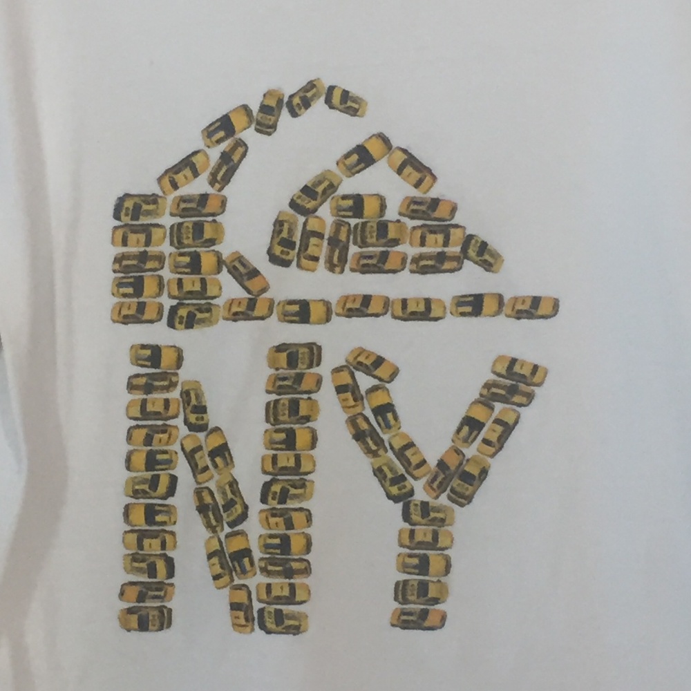 White NY Quicksilver tee, medium